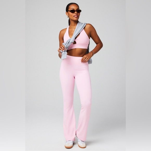 Fabletics Oasis PureLuxe High-Waisted Kick Flare Sz XL NWT light pink pants - Picture 3 of 6